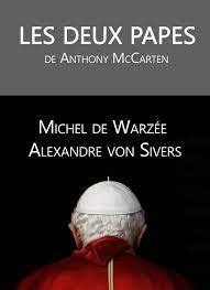 Affiche. Comédie Claude Volter. Les Deux Papes avec Michel de Warzée et Alexandre Von Sivers. 2023-04-01